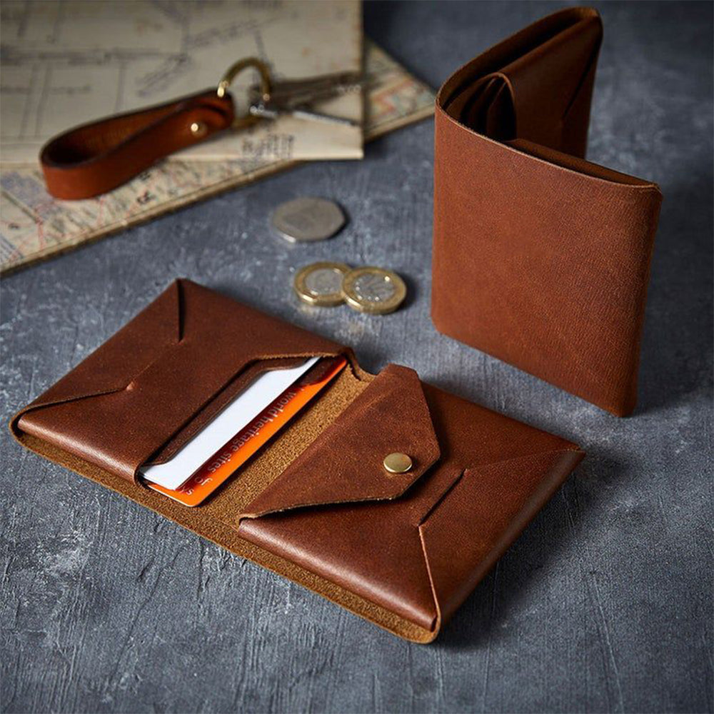 Full grain bifold Leather wallet for Men's